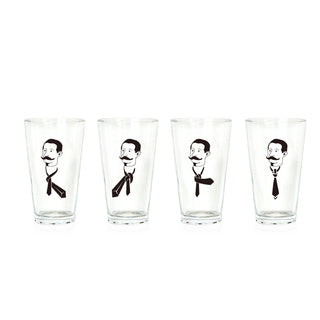 Set 4 Vaso Cerveza 14,9X6,2Cm Diam. 443,2Ml