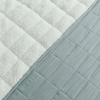 Cubrecama Crinkle Sherpa Liso