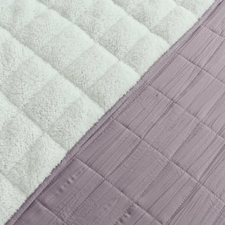 Cubrecama Crinkle Sherpa Liso