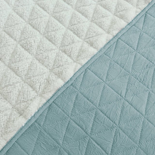 Cubrecama Crinkle Sherpa Liso