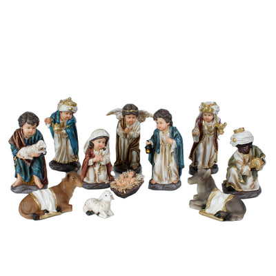 NACIMIENTO NIÑOS 11PZAS 15cm YLA3007A - multicolor