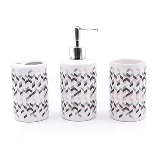 Set De Baño Ceramico 16 Piezas Diseño 1