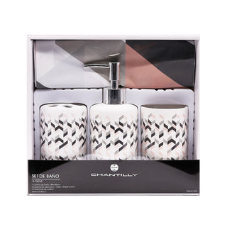 Set De Baño Ceramico 16 Piezas Diseño 1