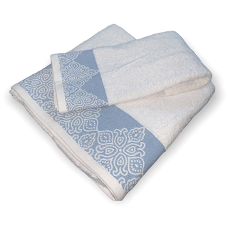 Set 2 Toallas Jacquard 500g Guarda Azul