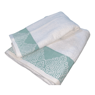Set 2 Toallas Jacquard  500g Guarda Verde