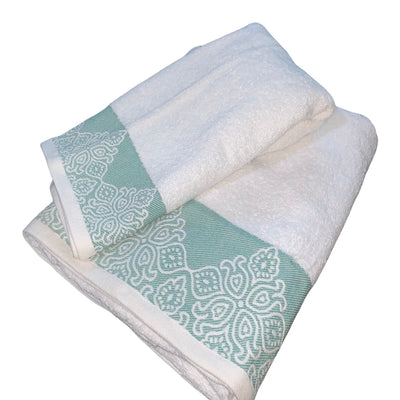 Set 2 Toallas Jacquard  500g Guarda Verde - verde