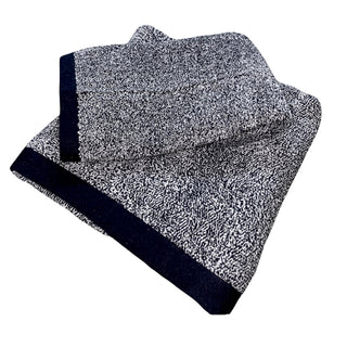 Set 2 Toallas Two Tone 500g Negro
