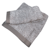 Set 2 Toallas Two Tone 500g Gris Acero