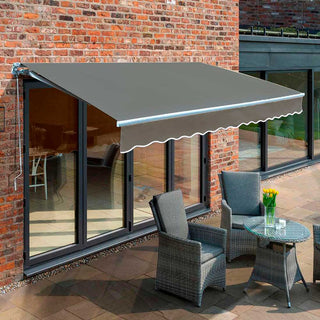 Toldo Proyectable Aluminio 5 x 3 Mts Gris Perla