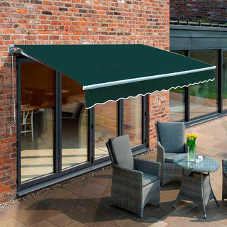 Toldo Proyectable Aluminio 5 x 3 Mts Verde Botella
