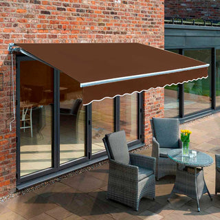 Toldo Proyectable Aluminio 5 x 3 Mts Café