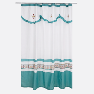 Set 4 Piezas Textil De Baño Microfibra Bordado Etnic