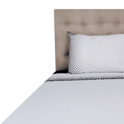 Sábanas 144h Estampadas Rombos Negros 2 Plazas - multicolor