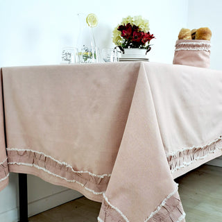 Mantel Flanners 160x350cm Rosado