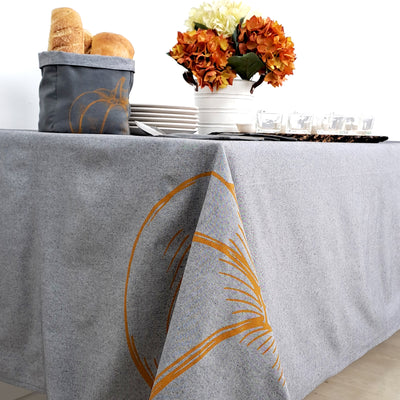 Mantel Zapallo Estampado 160x250cm Marengo - gris
