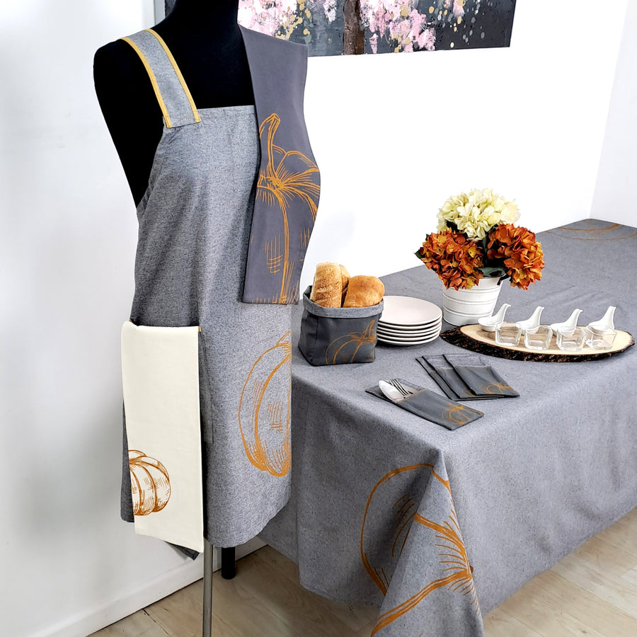 Camino Mesa Zapallo Estampado 35x250cm Marengo