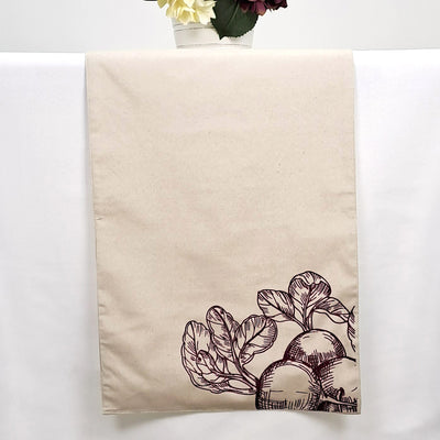 Camino Mesa Betarraga Estampado 35x250cm Beige - beige