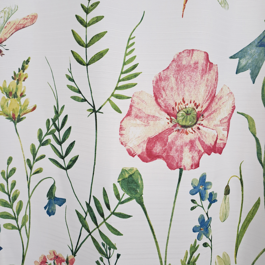 Cortina de Baño Estampada C/Forro Diseño Spring 180X180Cm