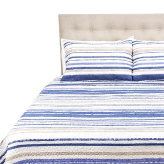Cubrecama Microfibra Estampado Lineas King