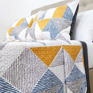 Cubrecama Microfibra Estampado Texturas 1.5 Plazas