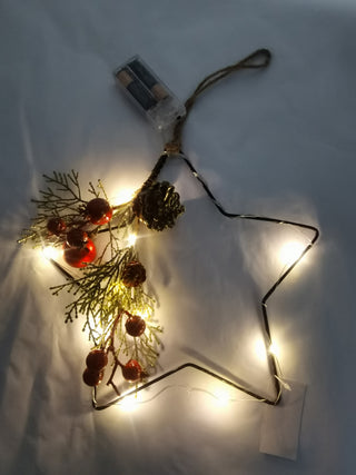 Adorno Estrella Luz de 25Cm