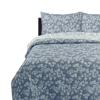 Cubrecama Jacquard Bordado 1.5 Plazas Azul