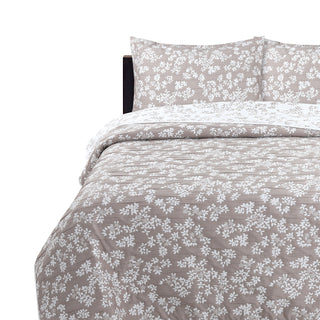 Cubrecama Jacquard Bordado King Vicuña