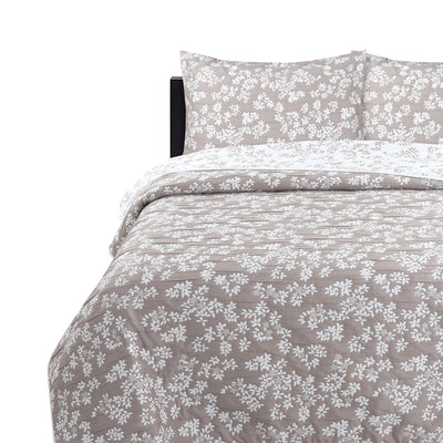 Cubrecama Jacquard Bordado King Vicuña - camel