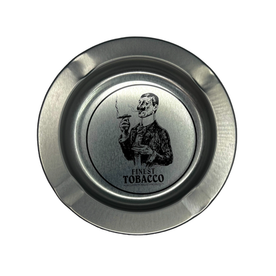 Cenicero de metal vintage DIS2 14 cm - plata
