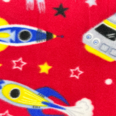 Tela para confecciones POLAR ESTA DSN ESPACIO Color Rojo - rojo