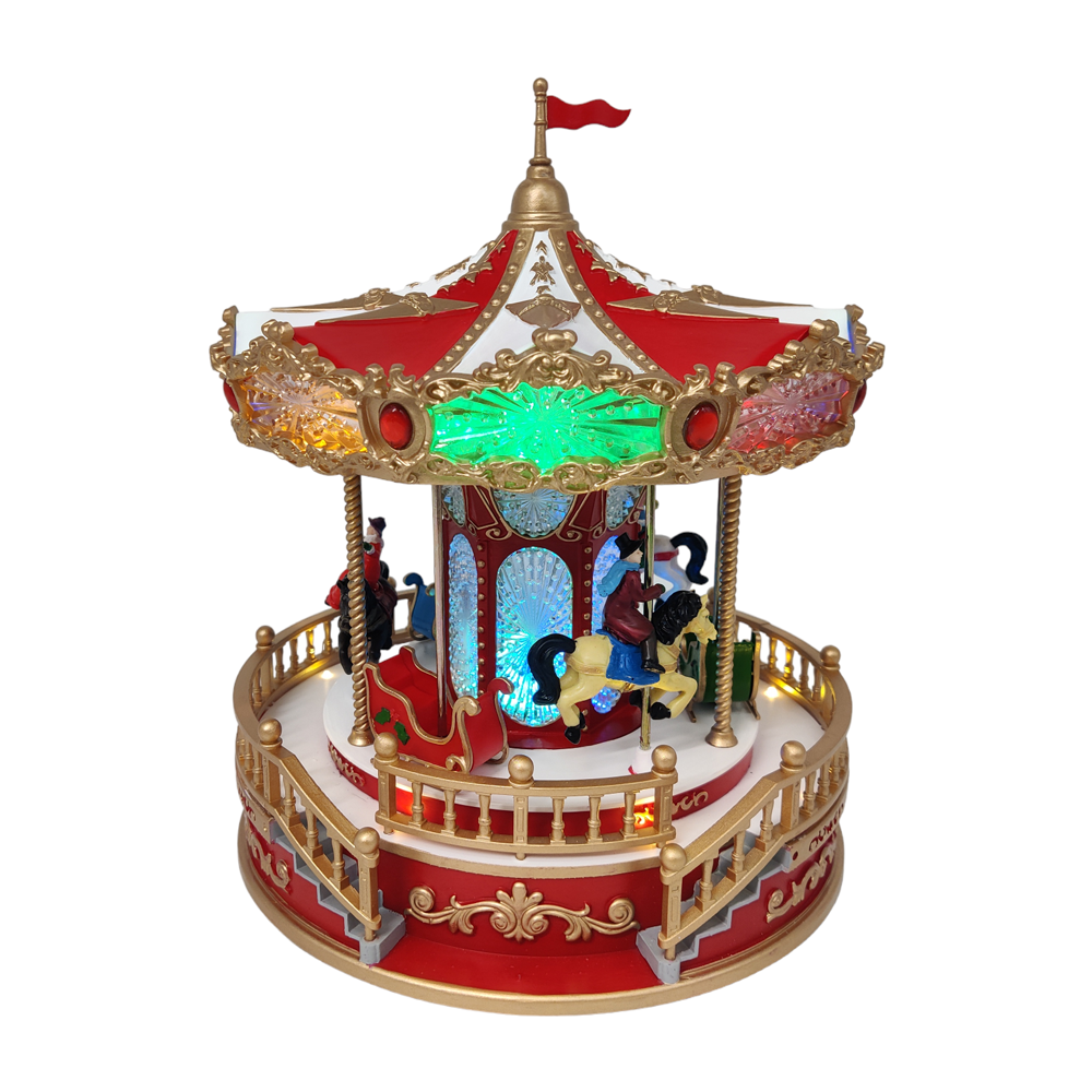 CARRUSEL C/LUZ Y MUSICA 6481 23,2x23,2x28,2 cm