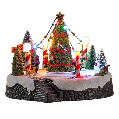 Árbol navideño con luz y música 3977 22 x 22 x 18,5 cm - multicolor