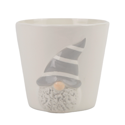 Envase navideño gnomo DSN2a 10 cm color gris - multicolor