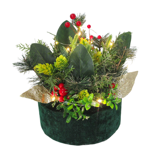 Maceta con luces 10 LED 492 19 x 19 x 20 cm