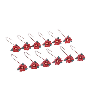Set 12 Ganchos de Cortina Flor del Inca