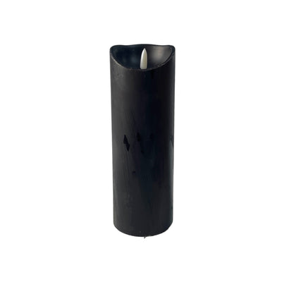 Vela Led Con Pilas 8 X 23 Cm Negro - multicolor