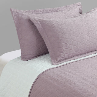 Cubrecama Crinkle Sherpa Liso 2P Rosa Viejo