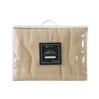 Frazada premium 70% lana 150 x 200 cm beige