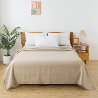 Frazada premium 70% lana 150 x 200 cm beige