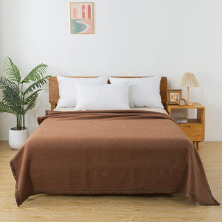 Frazada premium 70% lana 150 x 200 cm crudo