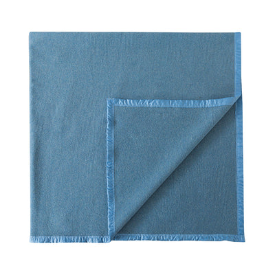 Frazada premium 70% lana 200 x 200 cm celeste - celeste