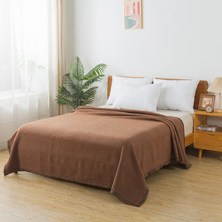 Frazada premium 70% lana 200 x 220 cm crudo