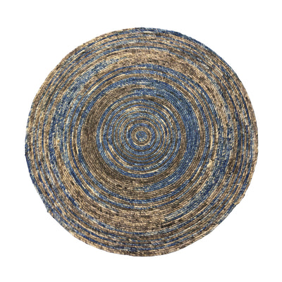 Alfombra de yute 120 cm - multicolor