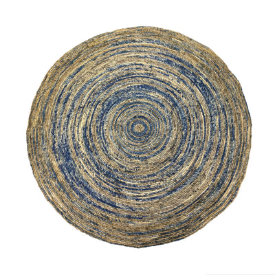 Alfombra de yute 150 cm - multicolor