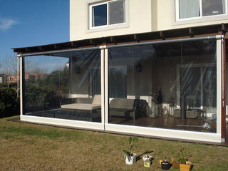Cierre de terraza PVC 200 x 250 cm negro