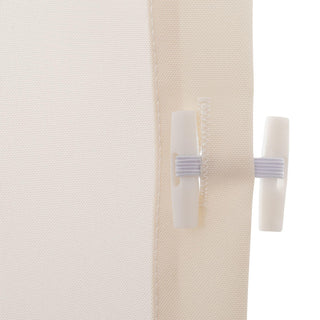 Cierre de terraza PVC 220 x 250 cm ivory