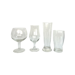 Set 4 vasos cerveza de vidrio