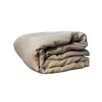 Funda plumón de Lino 250 x 240 cm ivory - beige