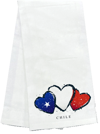 Toalla Cocina Chile Corazones 45X60Cm Ykt-04