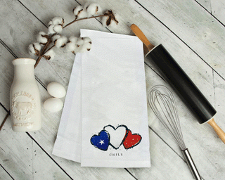 Toalla Cocina Chile Corazones 45X60Cm Ykt-04